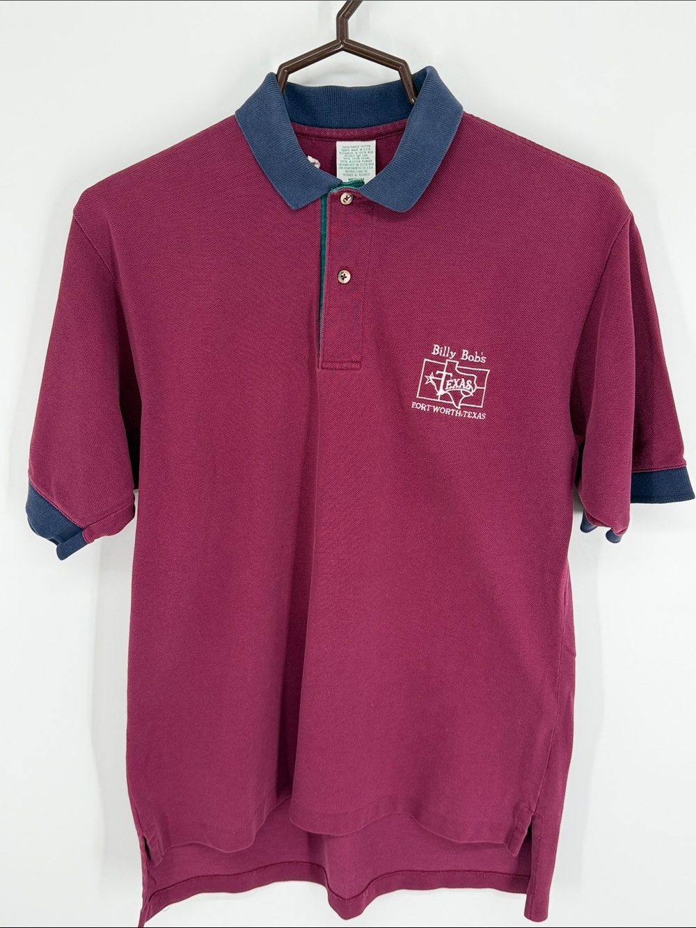 Vintage Billy Bob’s Texas Polo Shirt Men’s Size Medium 90s Fort Worth Nightclub